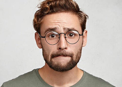 Are you sure you own your logo - photo of man with worried expression